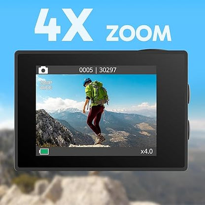Eye Cam – Cámara Deportiva 4K con Wi‑Fi