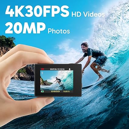 Eye Cam – Cámara Deportiva 4K con Wi‑Fi